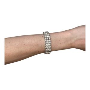 VTG Sparkle Bangle Bracelet Stertchy Womens Teens Girl Formal Dress Up Prom